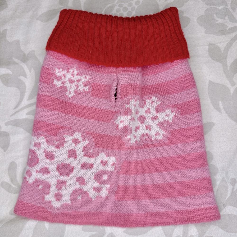 ❄️PETS UGLY SWEATER❄️ HOLIDAY SNOWFLAKE STRIPED COZY TURTLE NECK DOG SWEATER 🐾